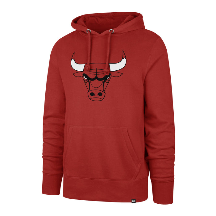 Chicago Bulls NBA 47 Brand Men's Red Imprint Headline Pullover Hoodie