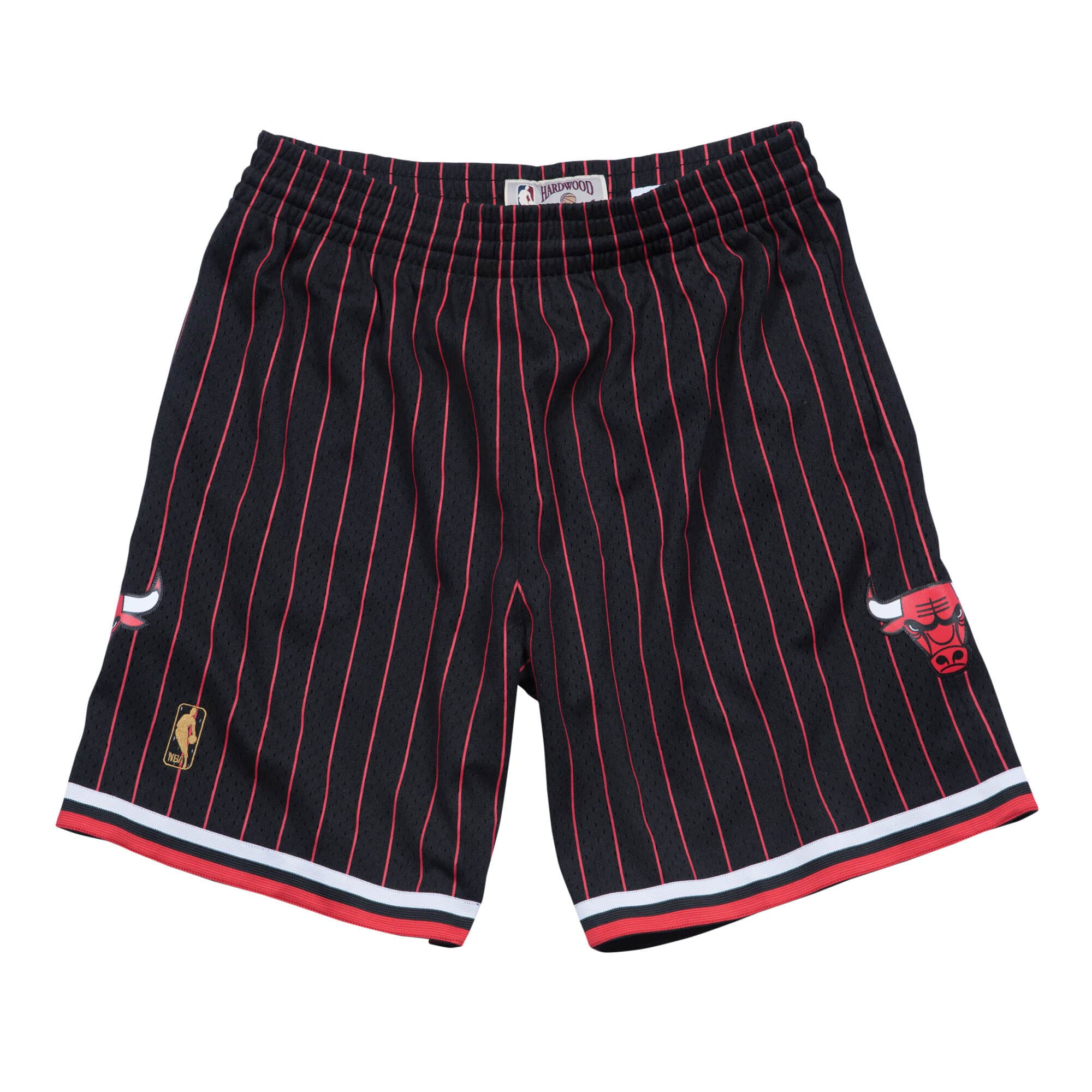 Chicago Bulls NBA Mitchell & Ness Men's Black 1996-97 Alternate Hardwood Classics Swingman Shorts