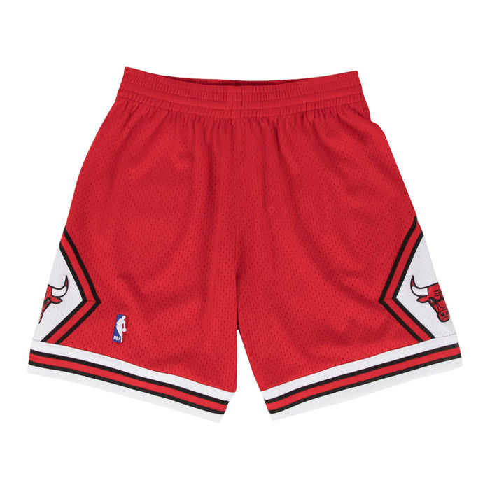 Chicago Bulls NBA Mitchell & Ness Men's Red 1997-98 Hardwood Classics Swingman Shorts
