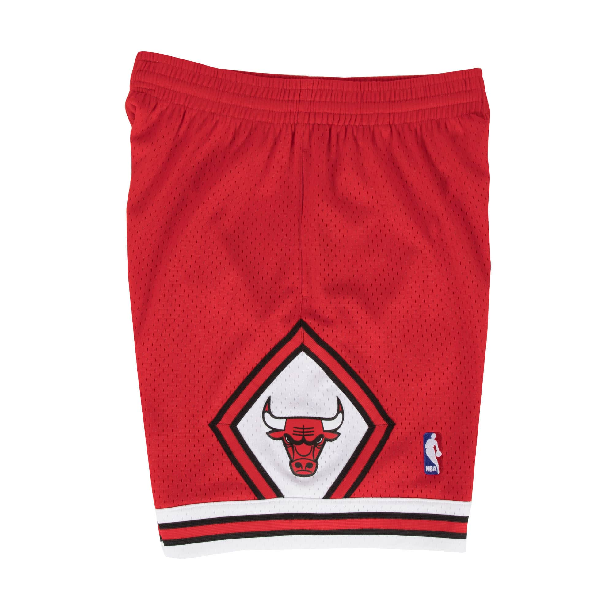 Chicago Bulls NBA Mitchell & Ness Short Swingman Hardwood Classics rouge 1997-98 pour hommes