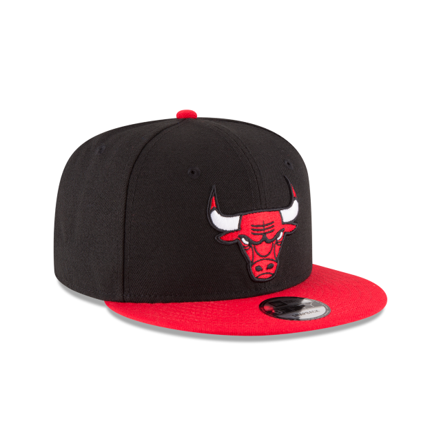 Chicago Bulls NBA New Era Men's Black/Red 9Fifty Two Tone Snapback