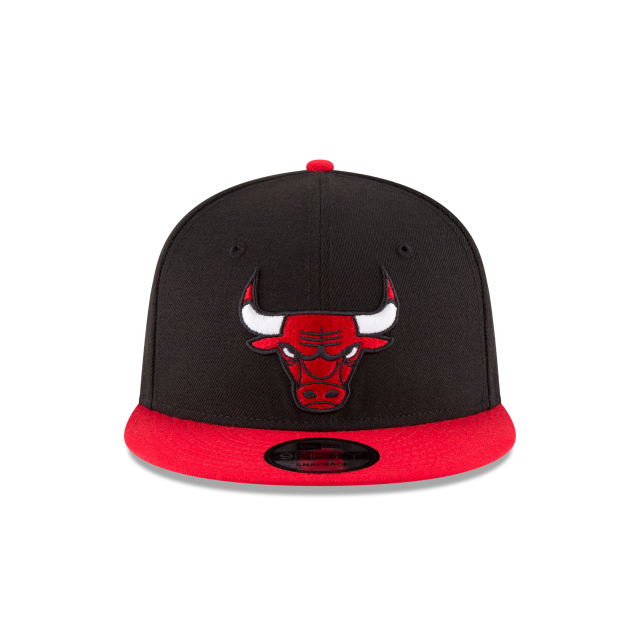 Chicago Bulls NBA New Era pour hommes, noir/rouge 9Fifty Two Tone Snapback