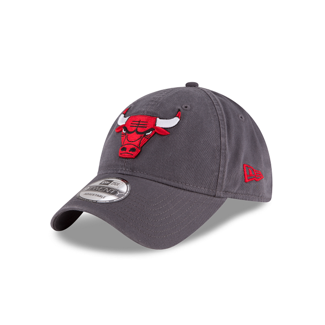 Chicago Bulls NBA New Era Men's Grey 9Twenty Core Classic Adjustable Hat