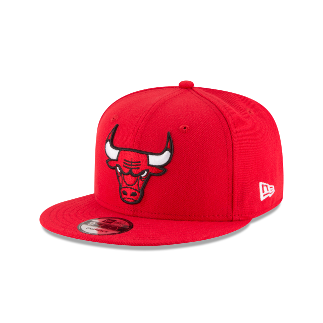 Chicago Bulls NBA New Era Men's Red 9Fifty Basic Snapback