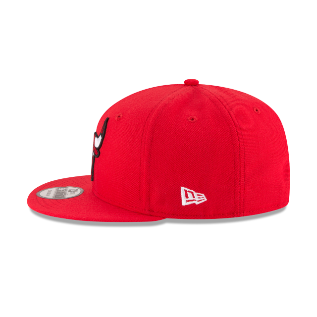 Chicago Bulls NBA New Era Men's Red 9Fifty Basic Snapback