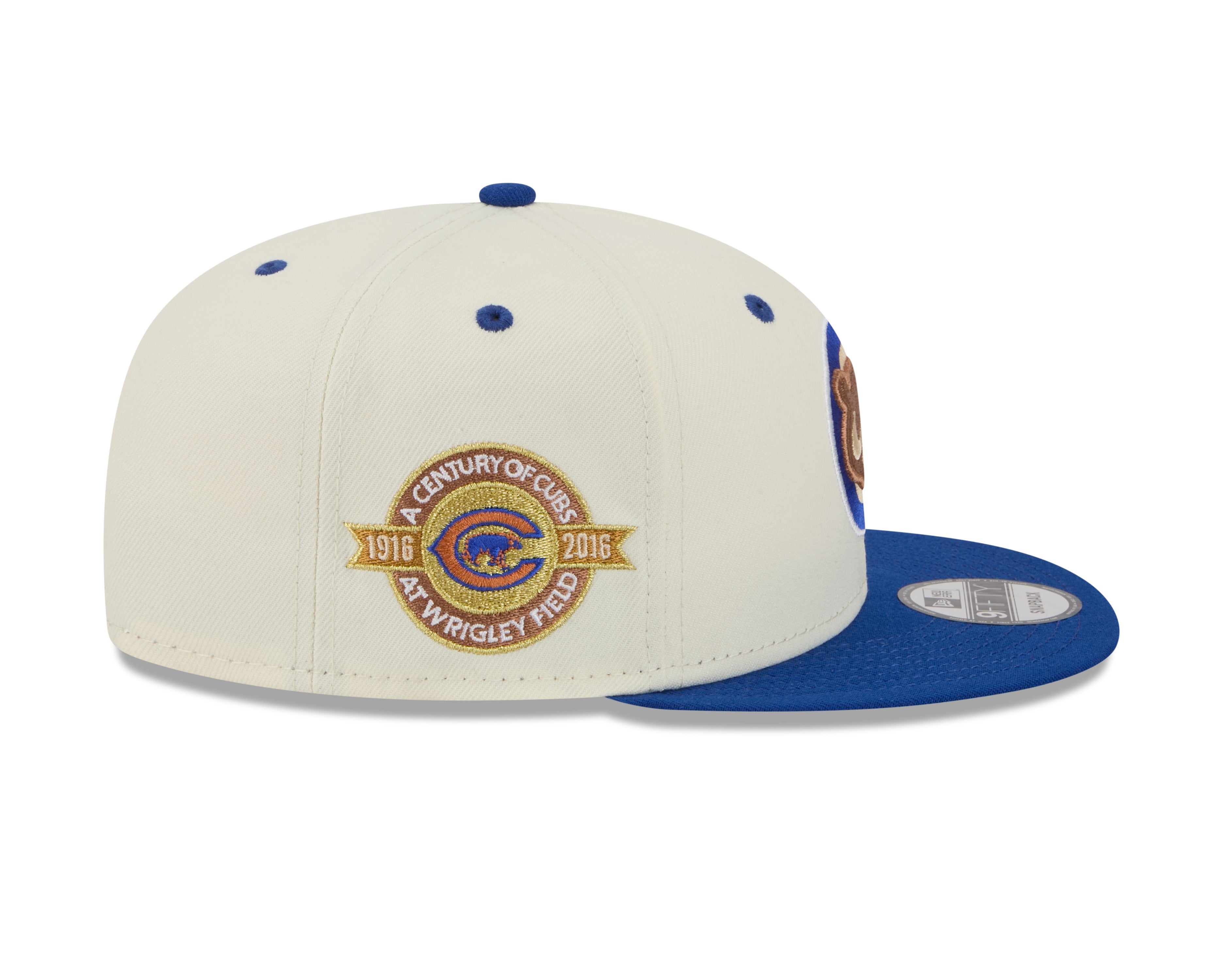 Chicago Cubs MLB New Era Men's Cream/Royal Blue 9Fifty Mascot Pin Snapback