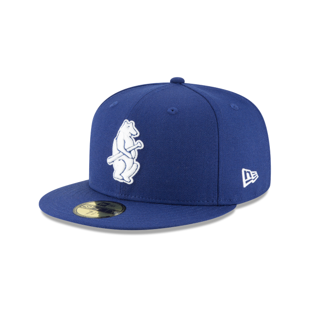 Chicago Cubs MLB New Era Casquette ajustée en laine bleu royal 59Fifty 1914 Cooperstown pour hommes 