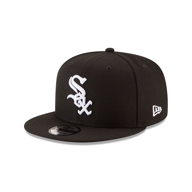 Chicago White Sox MLB New Era Casquette Snapback 9Fifty Team Color Basic noire pour hommes