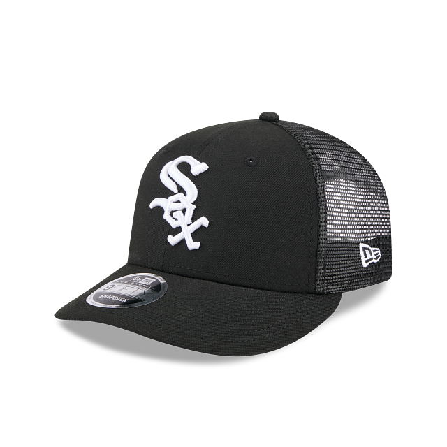 Chicago White Sox MLB New Era Men's Black 9Fifty Low Profile Trucker Snapback