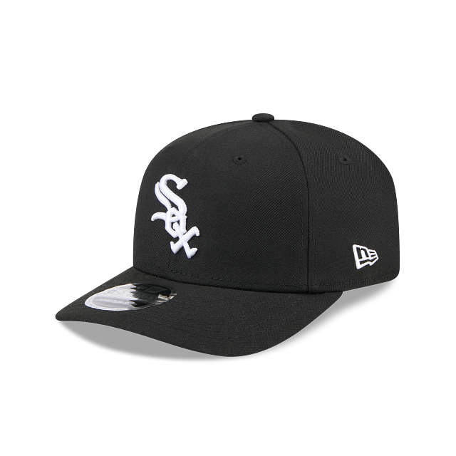 Casquette Snapback MLB Chicago White Sox New Era pour homme, noire, couleur équipe 9Seventy