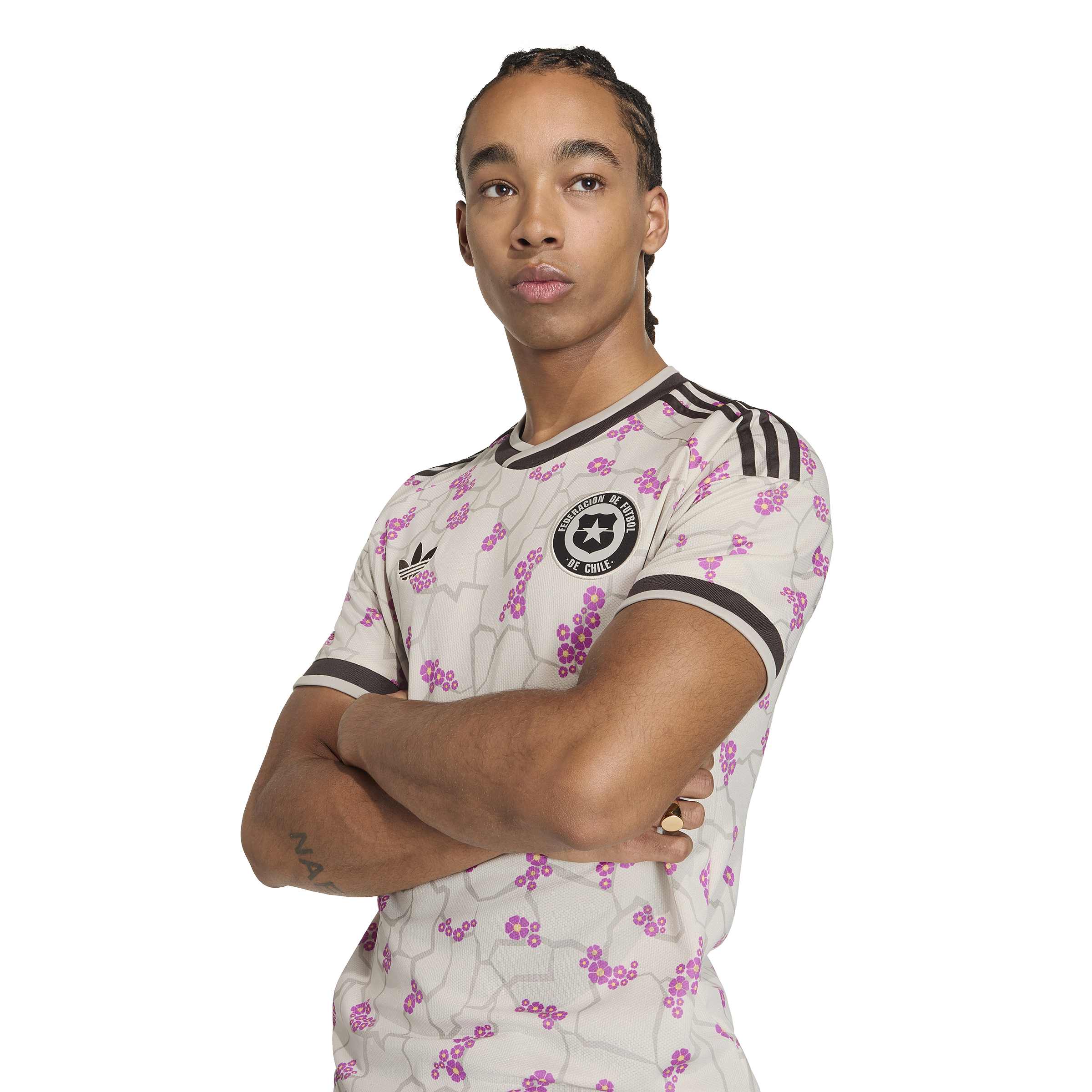 Chile National Team FIFA Adidas Men's Beige 2026 Replica Away Jersey