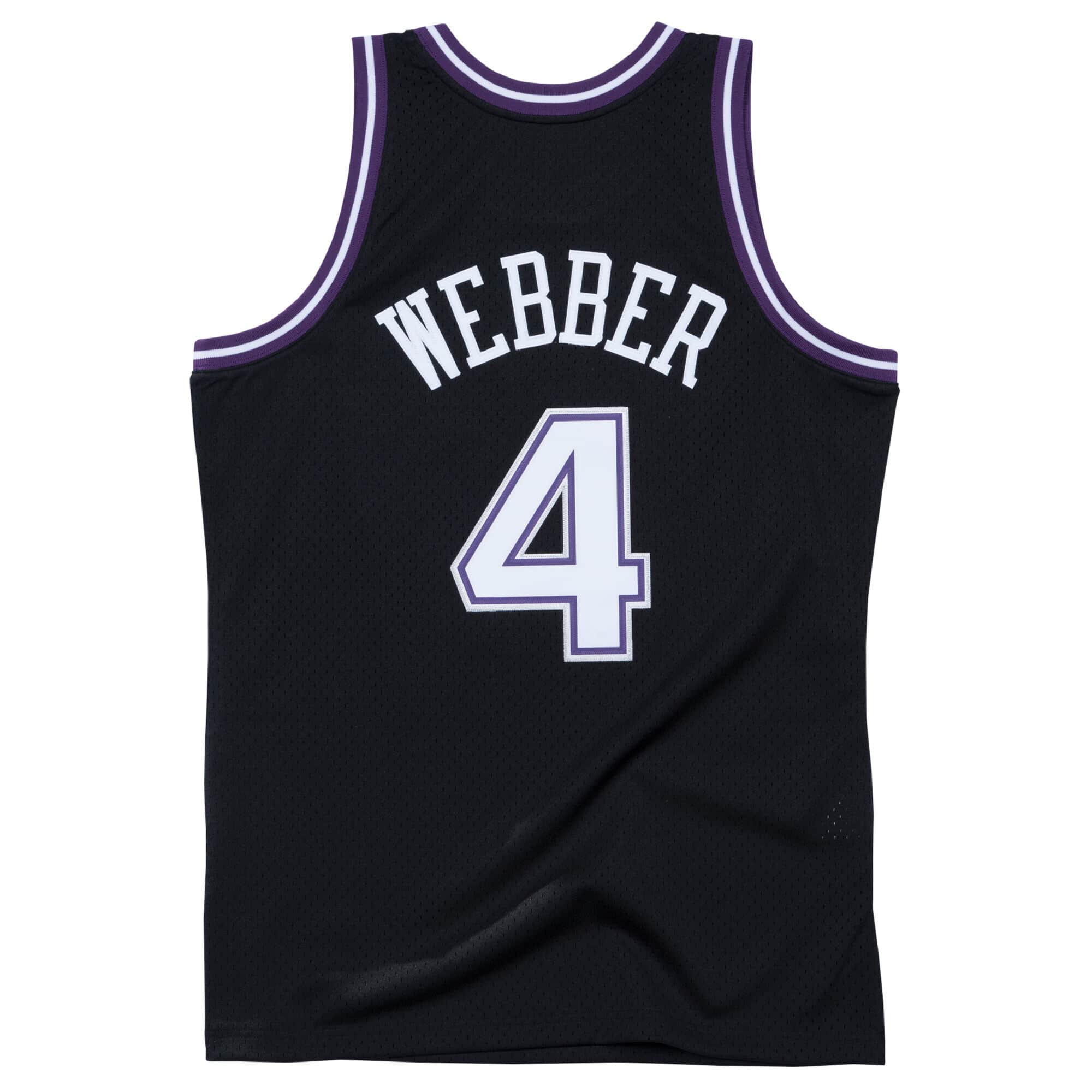 Chris Webber Sacramento Kings NBA Mitchell & Ness Maillot Swingman Noir 2000-01 Hardwood Classics pour Homme