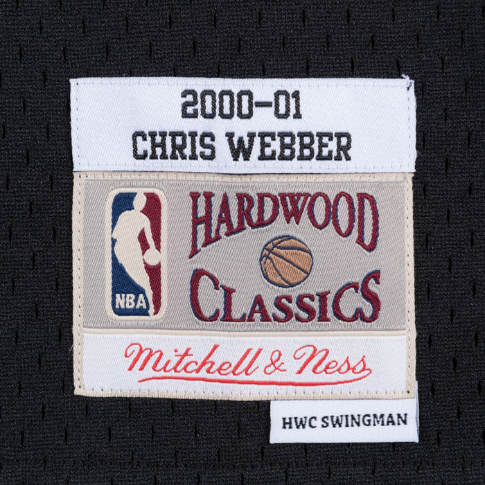 Chris Webber Sacramento Kings NBA Mitchell & Ness Men's Black 2000-01 Hardwood Classics Swingman Jersey