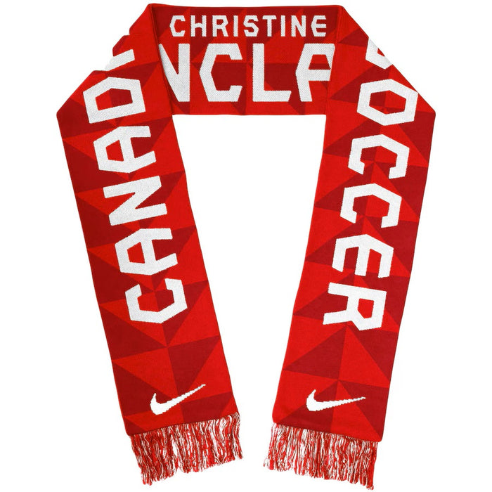 Christine Sinclair Soccer Canada Nike Red Jacquard Player Scarf