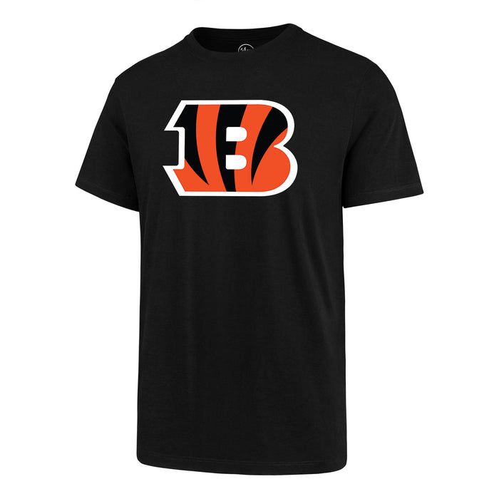 Cincinnati Bengals NFL 47 Brand Men's Black Primary Logo Fan T-Shirt