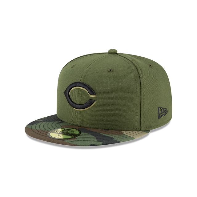 Cincinnati Reds MLB New Era Men's Camo 59Fifty Authentic Collection Alternate Fitted Hat