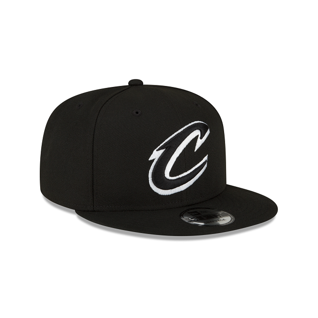 Cleveland Cavaliers NBA New Era Men's Black/White 9Fifty Basic Snapback