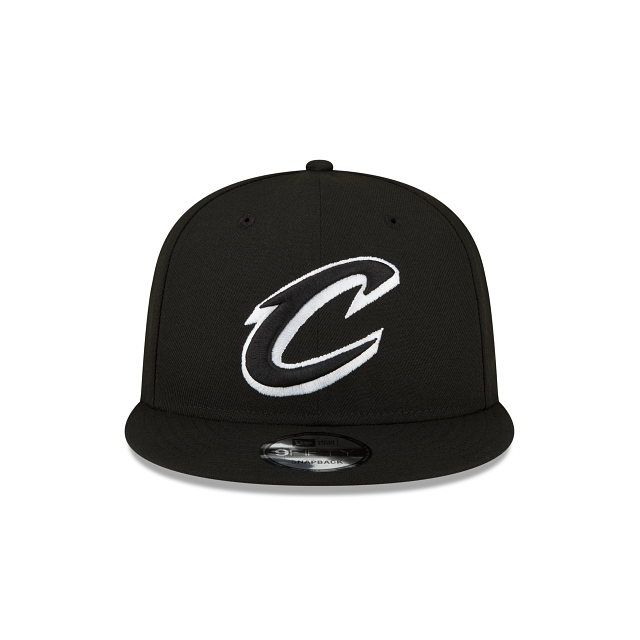 Cleveland Cavaliers NBA New Era Men's Black/White 9Fifty Basic Snapback