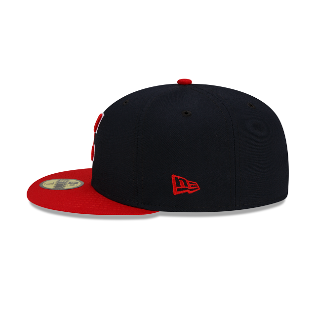 Cleveland Guardians MLB New Era Casquette ajustée 59Fifty Authentic Collection On Field pour hommes 