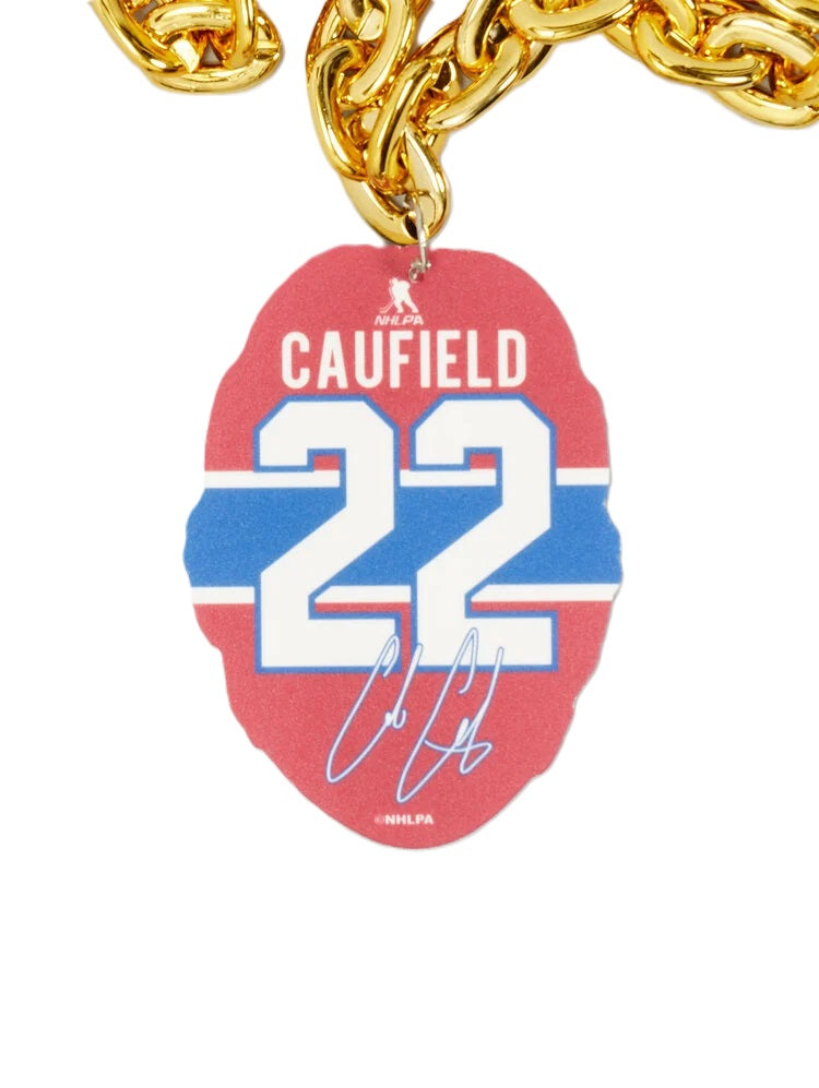 Cole Caufield Montreal Canadiens NHL FanFave FaceChain Gold Necklace