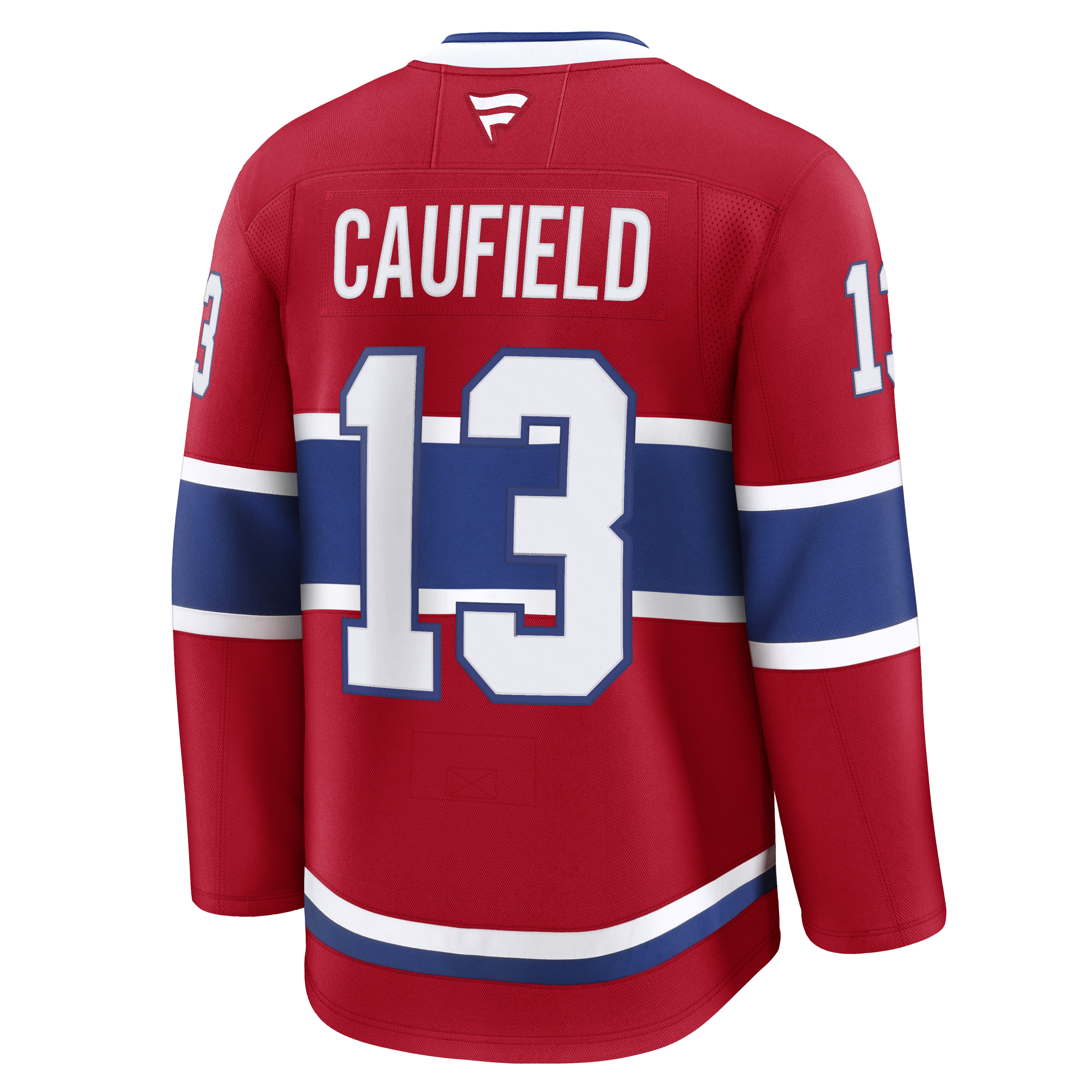 Maillot de marque Cole Caufield pour homme, rouge, cousu par des pros, de la LNH, des Canadiens de Montréal