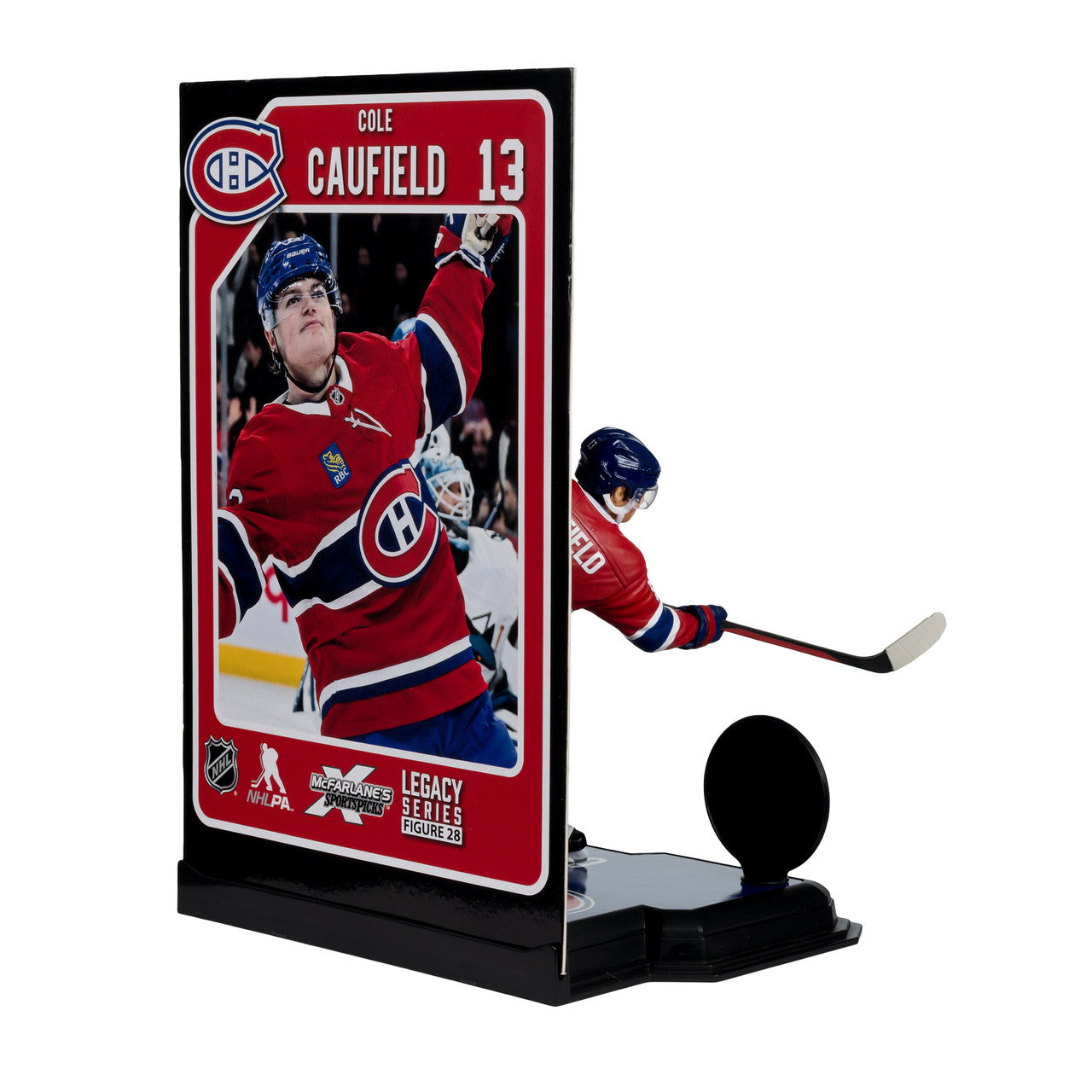 Figurine articulée Cole Caufield, Canadiens de Montréal, LNH, McFarlane Toys, uniforme domicile, série Legacy, 18 cm (7 pouces)