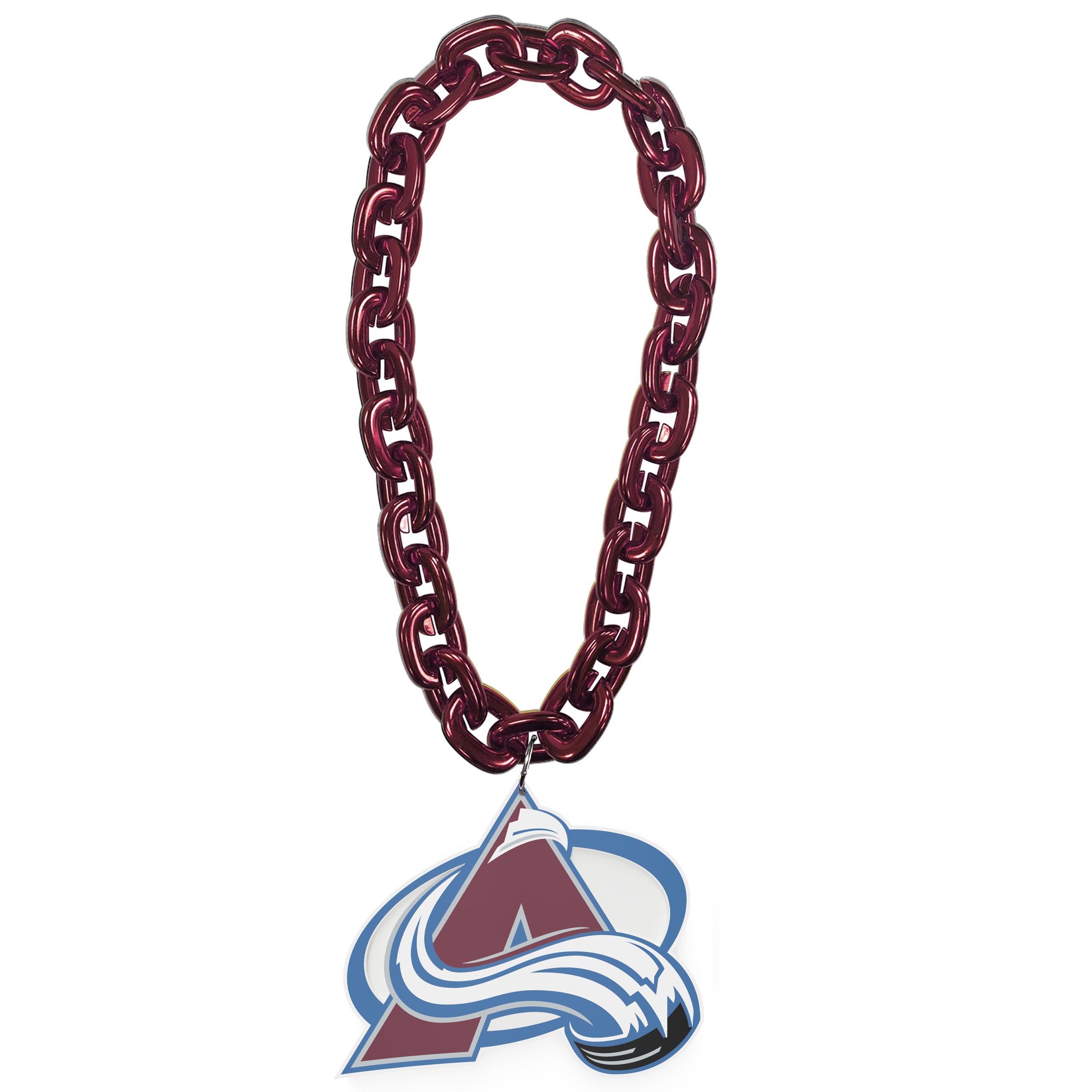 Colorado Avalanche NHL FanFave FanChain Collier chaîne bordeaux