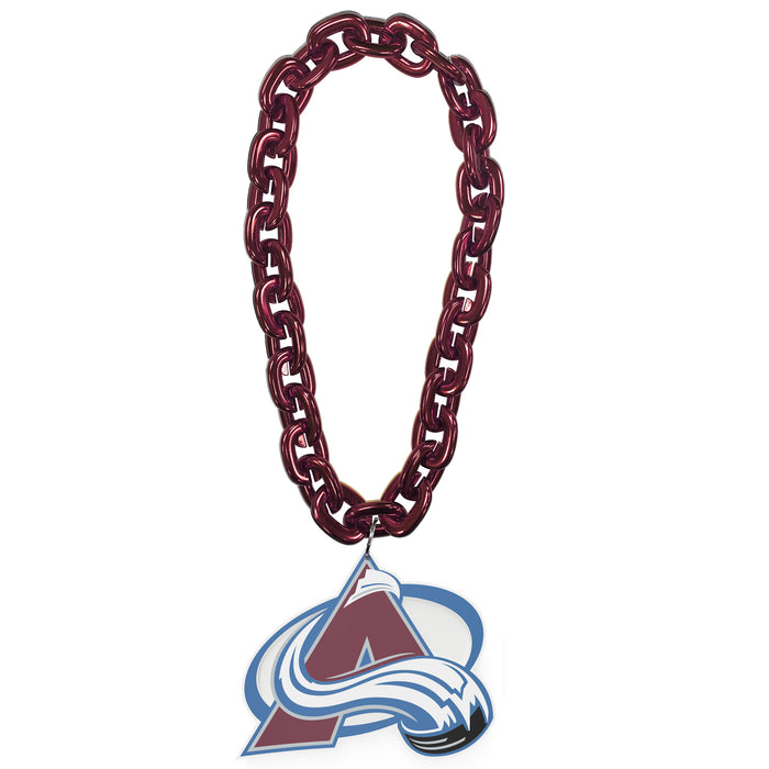 Colorado Avalanche NHL FanFave FanChain Burgundy Chain Necklace