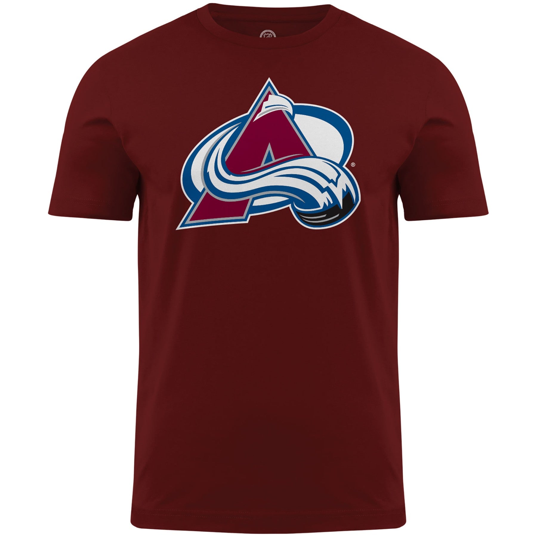 Colorado Avalanche NHL Bulletin T-shirt avec logo principal marron pour hommes