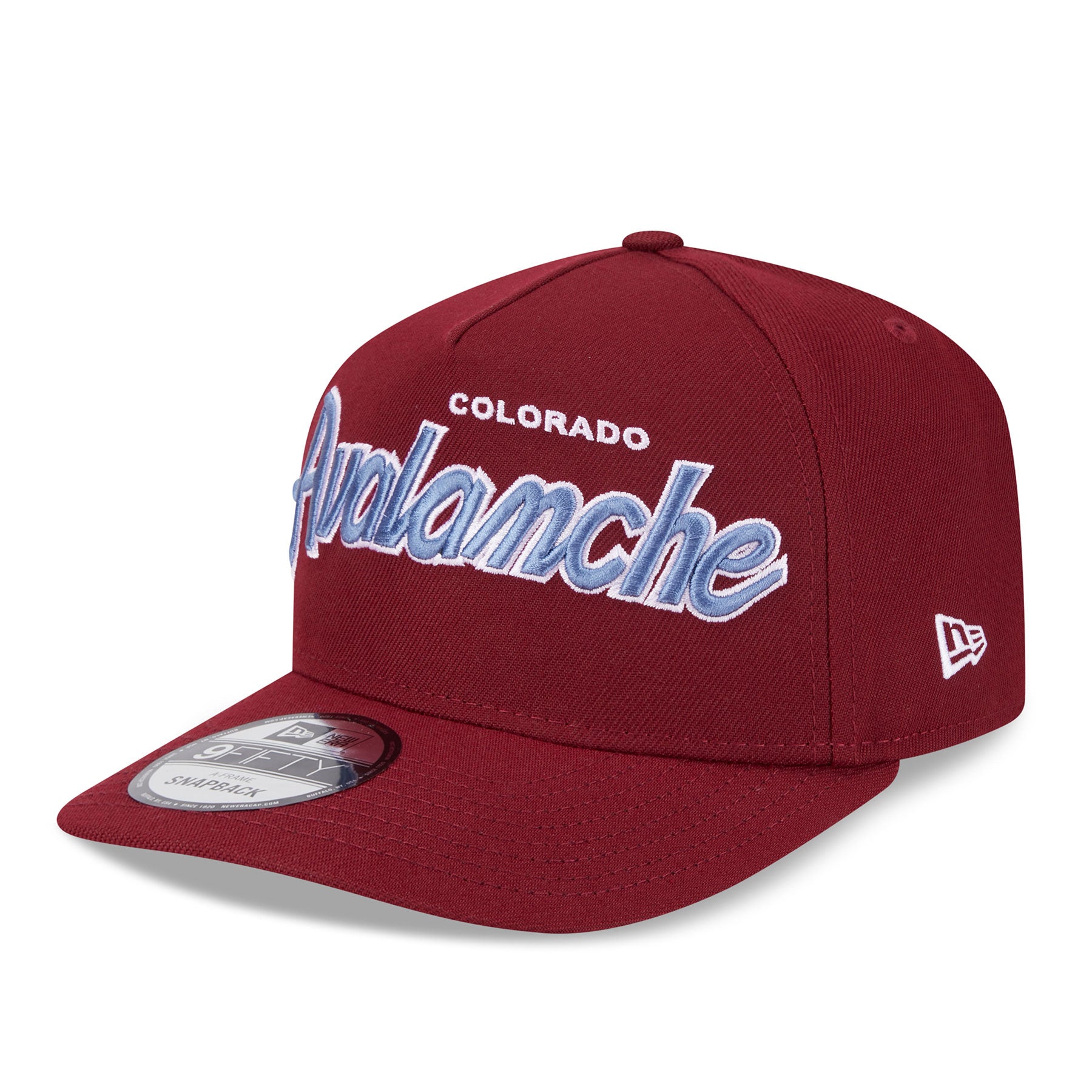 Colorado Avalanche NHL New Era Men's Maroon 9FIfty Script A-Frame Snapback