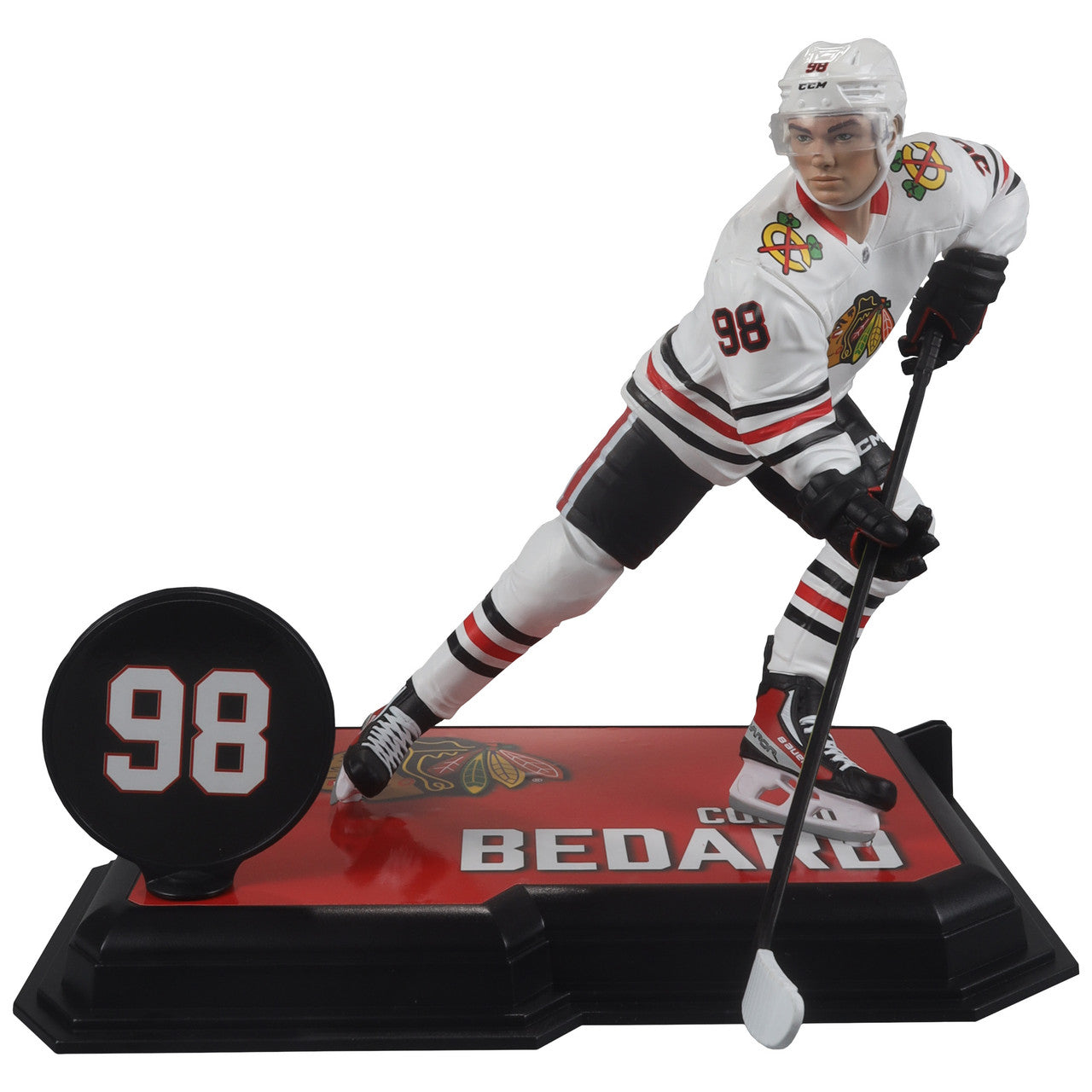 Connor Bedard Chicago Blackhawks NHL McFarlane Toys Away Uniform Legacy Series 7" Action Figure