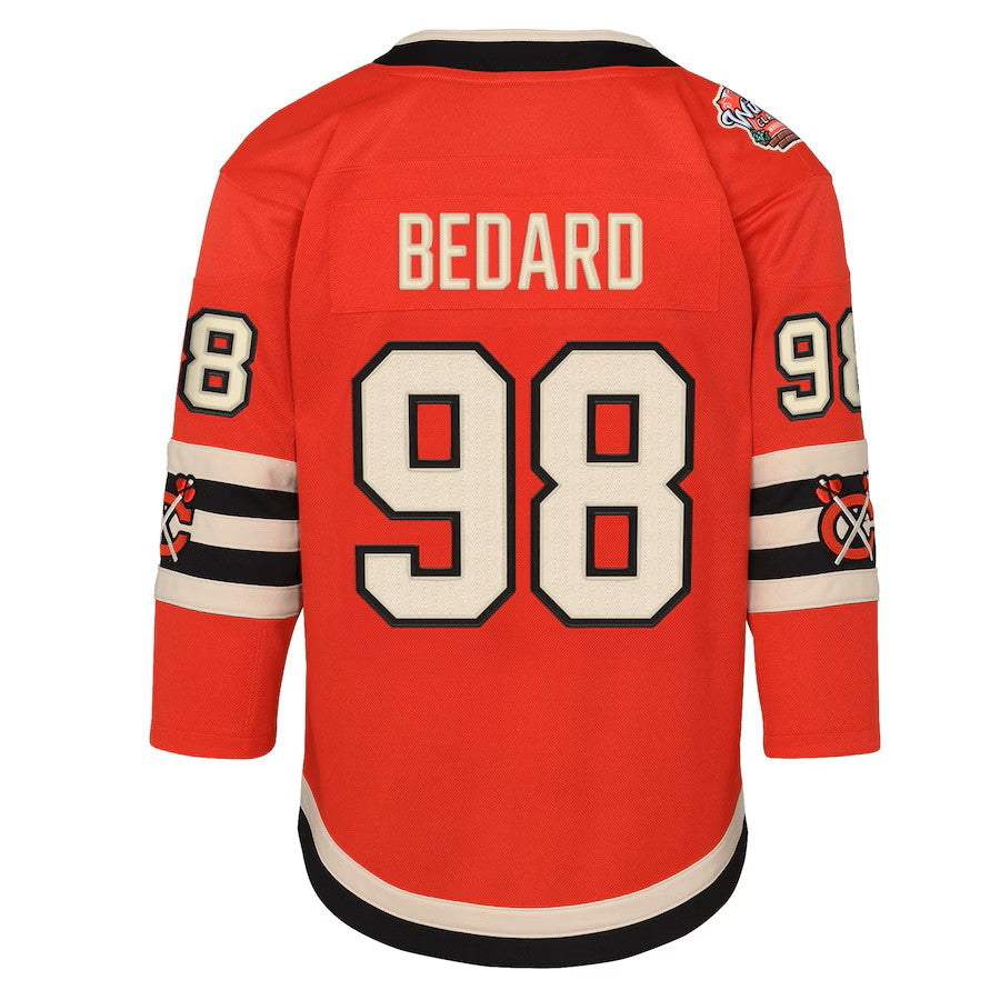 Connor Bedard Chicago Blackhawks NHL Outerstuff Youth Rouge 2024 Winter Classic Premier Maillot