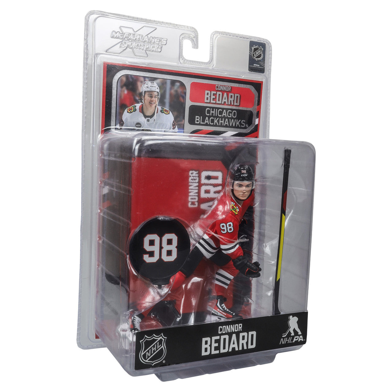 Connor Bedard Chicago Blackhawks NHL McFarlane Toys Home Uniform Legacy Series 7" Action Figure