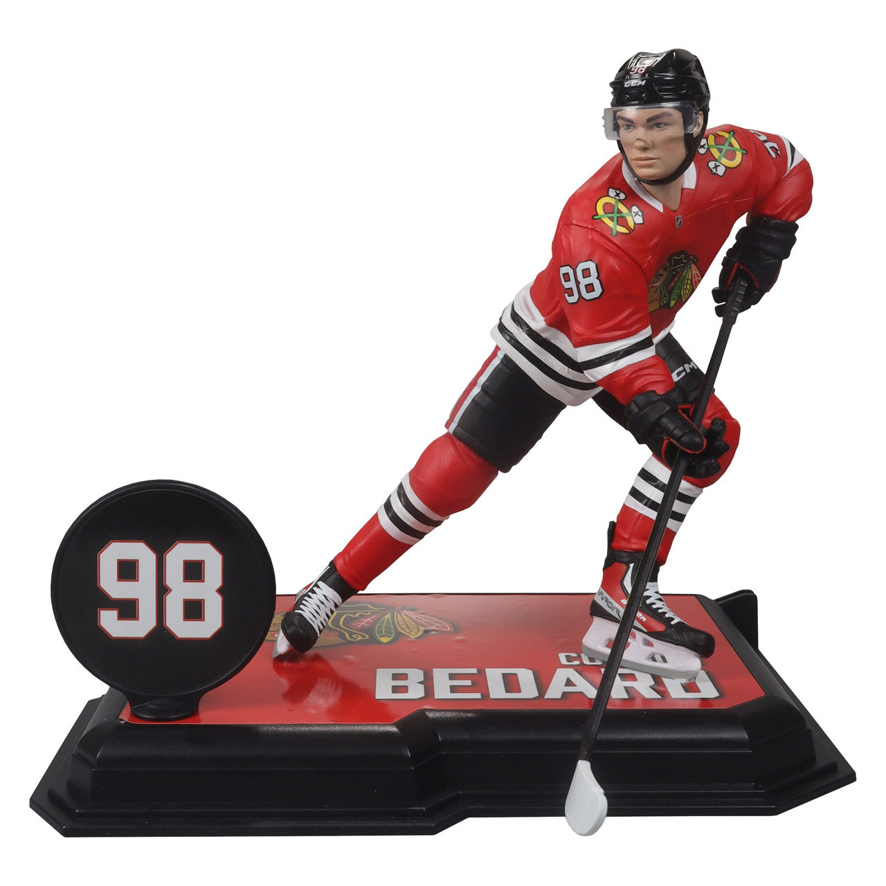 Connor Bedard Chicago Blackhawks NHL McFarlane Toys Home Uniform Legacy Series 7" Action Figure