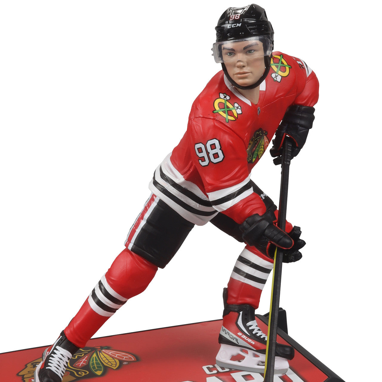 Connor Bedard Chicago Blackhawks NHL McFarlane Toys Home Uniform Legacy Series 7" Action Figure