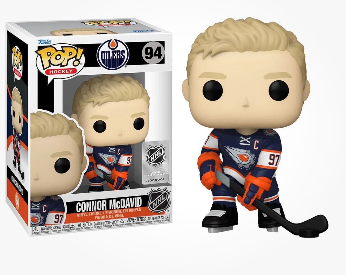 Connor McDavid Edmonton Oilers NHL Funko POP Figurine en vinyle uniforme rétro inversé