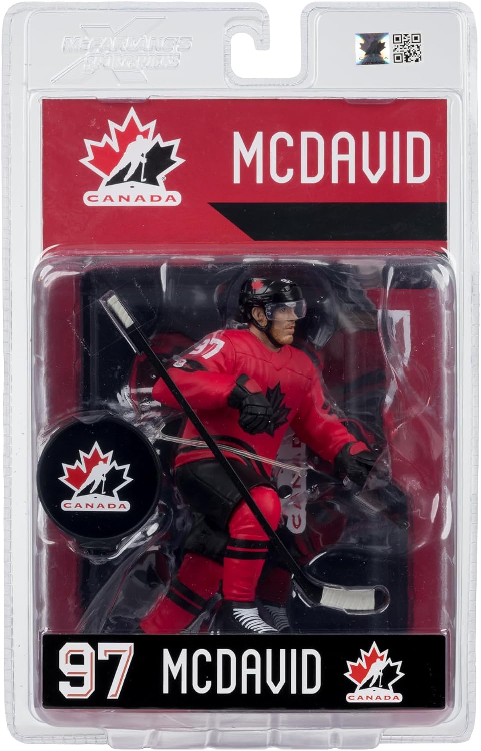 Connor McDavid Hockey Canada IIHF McFarlane Toys Olympics Legacy Series 7" Action Figure