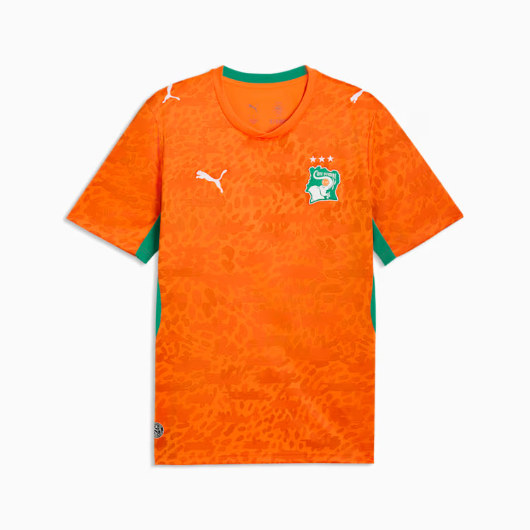 Côte d'Ivoire National Team FIFA Puma Men's Orange 2026 Home Replica Jersey