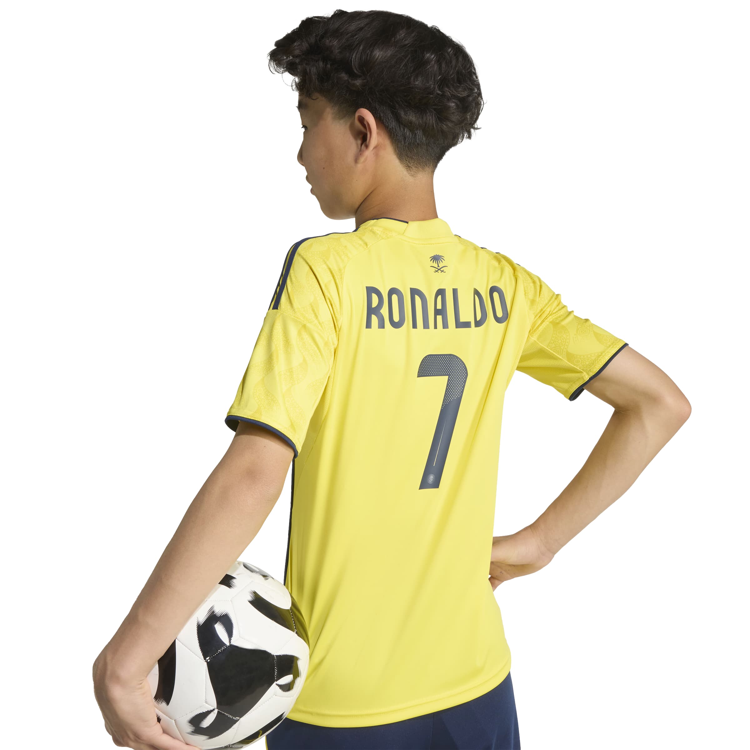 Cristiano Ronaldo Al Nassr FC SPL Adidas Youth Yellow 2025/26 Replica Home Jersey