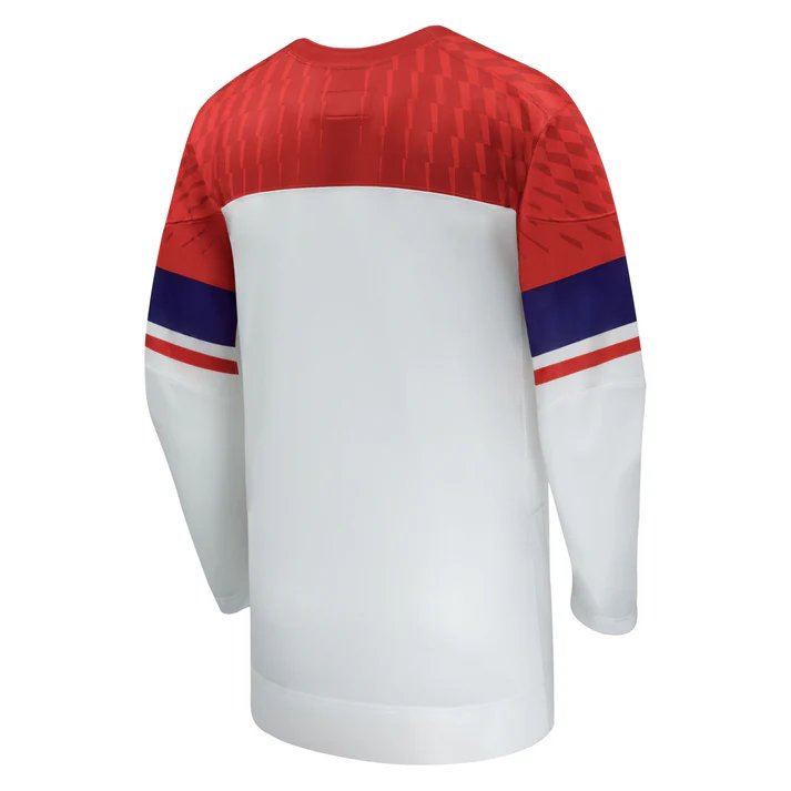 Czech Republic IIHF Nike Men's White 2026 Replica Jersey