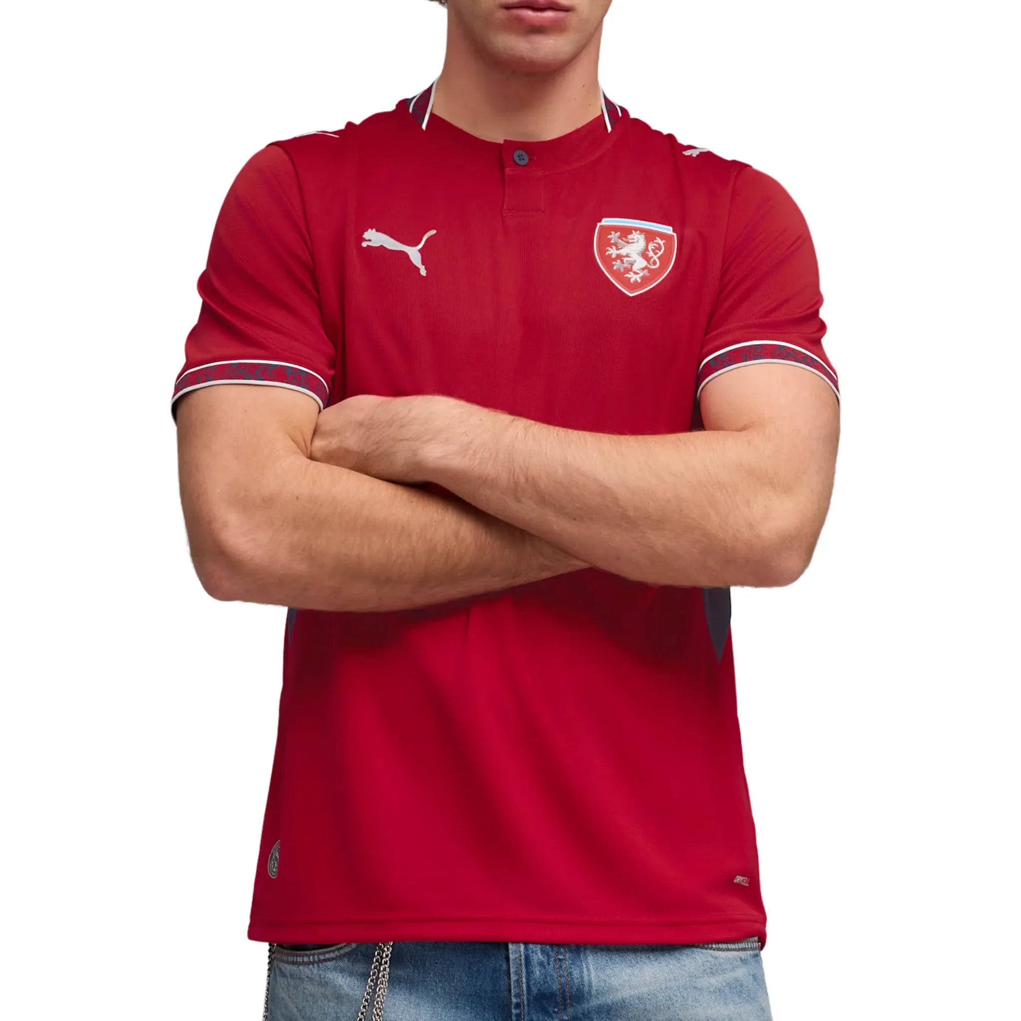 Czechia National Team FIFA Puma Men's Red 2026 Home Replica Jersey