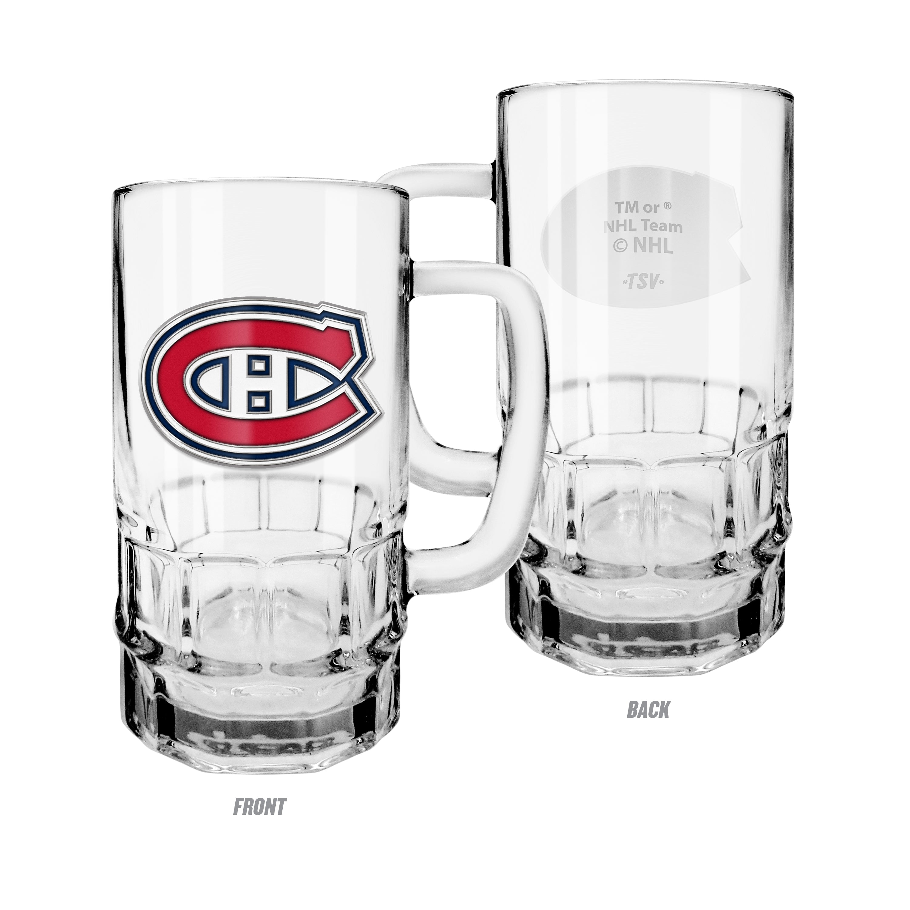 Tasse Stein médaillon d'équipe 18oz des Canadiens de Montréal NHL TSV