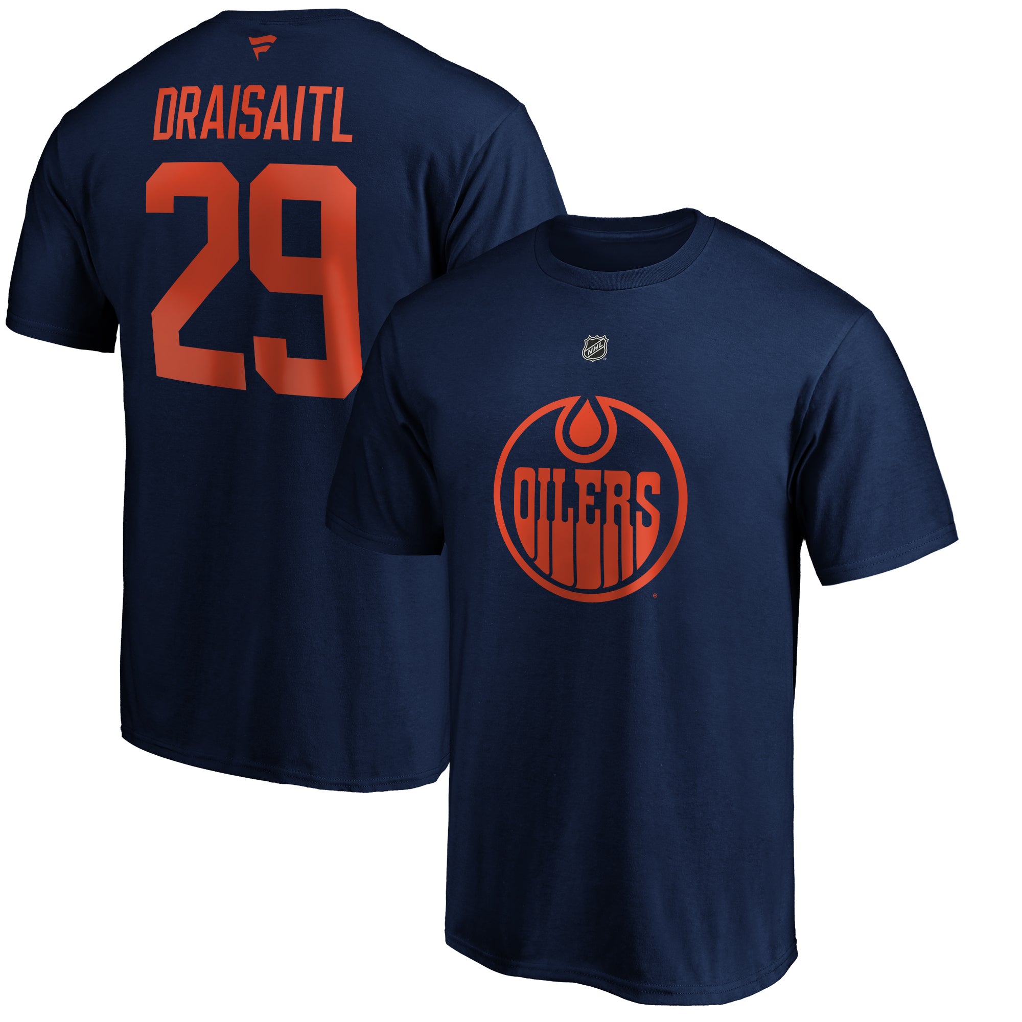 Leon Draisaitl Edmonton Oilers NHL Fanatics Branded Men's Navy Alternate Authentic T-Shirt