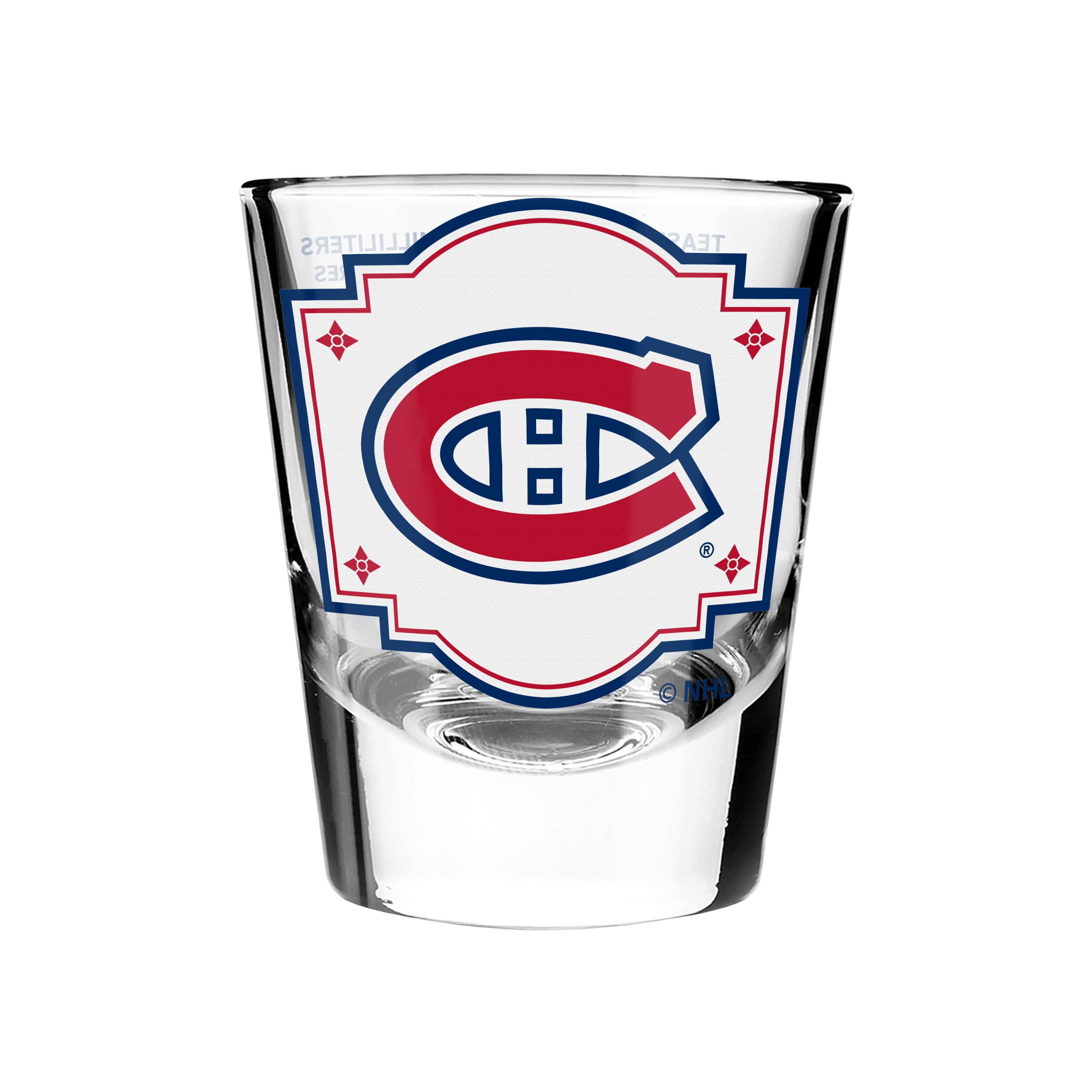 Verre à shot avec logo de l'équipe TSV des Canadiens de Montréal de 2 oz