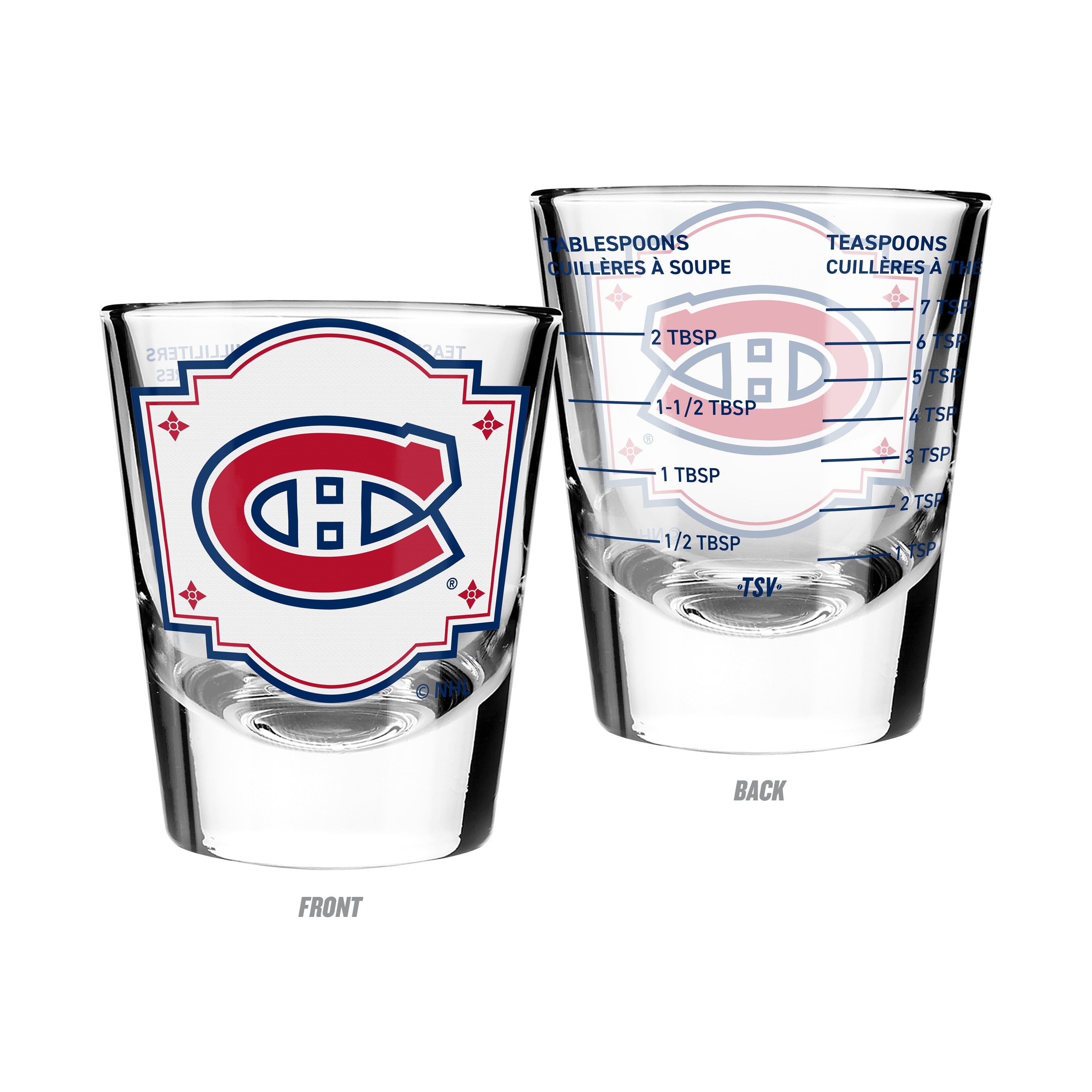 Montreal Canadiens NHL TSV 2oz Team Logo Shot Glass