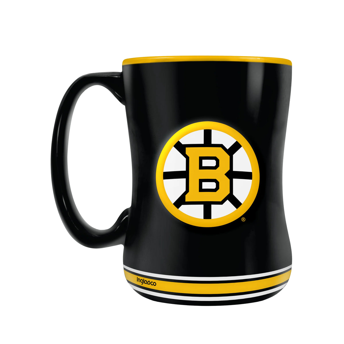 Tasse sculptée noire de 14 oz des Bruins de Boston NHL TSV