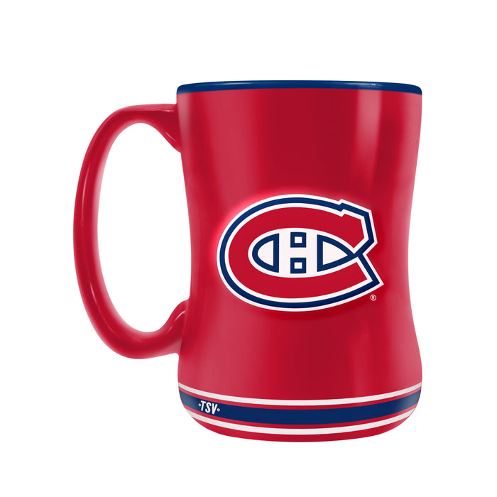 Montreal Canadiens NHL TSV 14oz Red Sculpted Mug