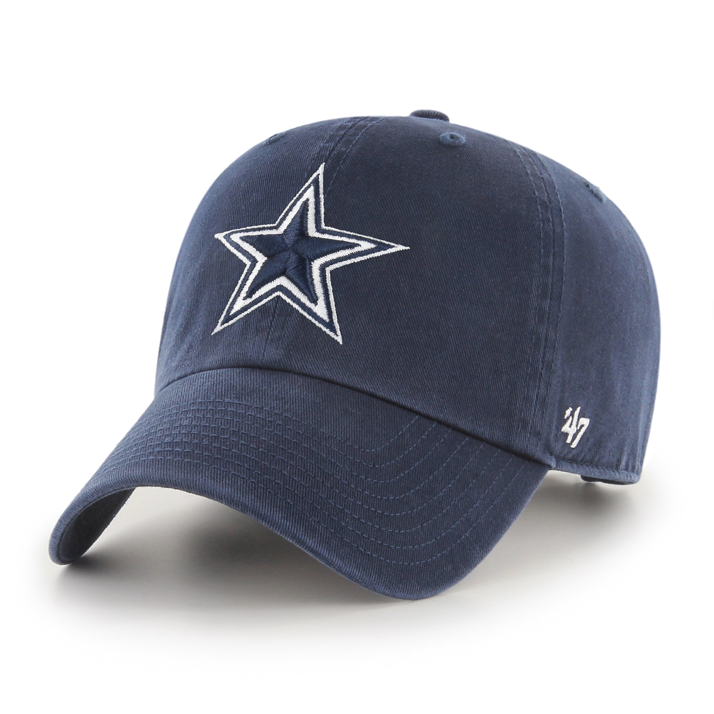 Casquette ajustable de nettoyage bleu marine des Dallas Cowboys NFL 47 Brand pour hommes