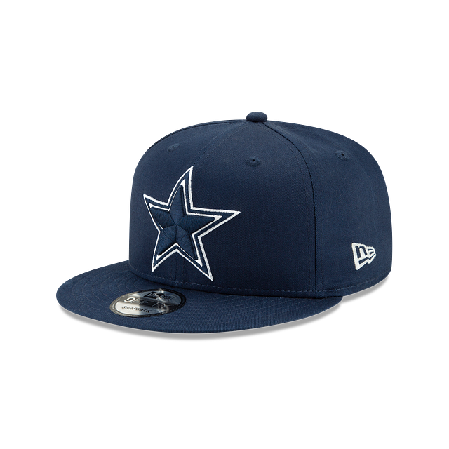 Casquette à visière snapback 9Fifty Basic de Dallas Cowboys NFL New Era pour homme bleu marine