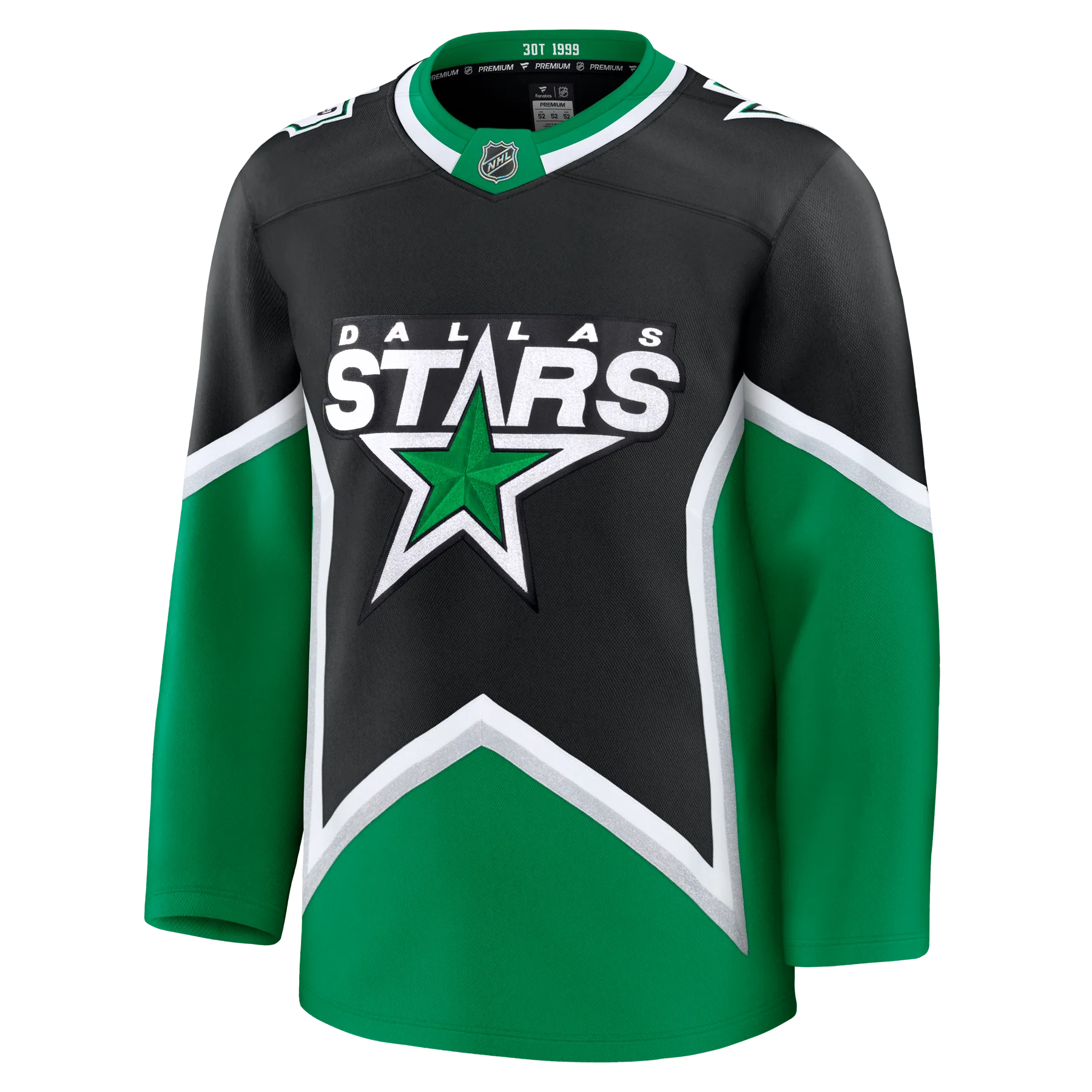 Dallas Stars NHL Fanatics Branded Men's Black Alternate Premium Jersey
